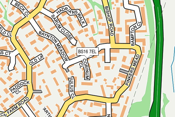 BS16 7EL map - OS OpenMap – Local (Ordnance Survey)