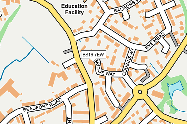 BS16 7EW map - OS OpenMap – Local (Ordnance Survey)