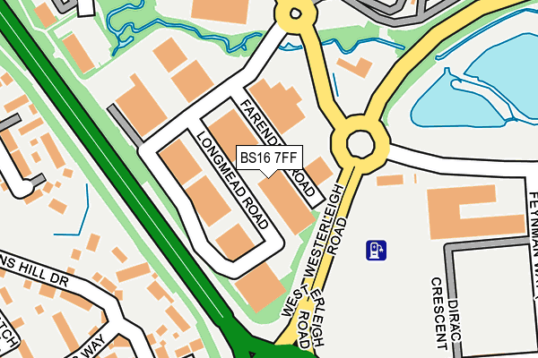 BS16 7FF map - OS OpenMap – Local (Ordnance Survey)