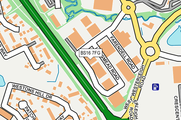 BS16 7FG map - OS OpenMap – Local (Ordnance Survey)