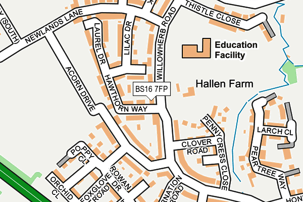 BS16 7FP map - OS OpenMap – Local (Ordnance Survey)