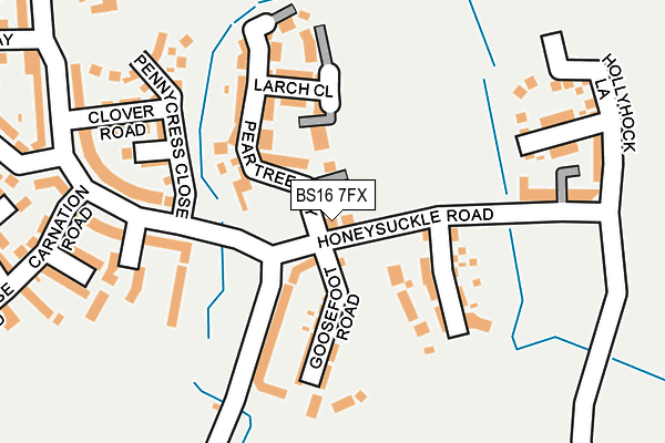 BS16 7FX map - OS OpenMap – Local (Ordnance Survey)