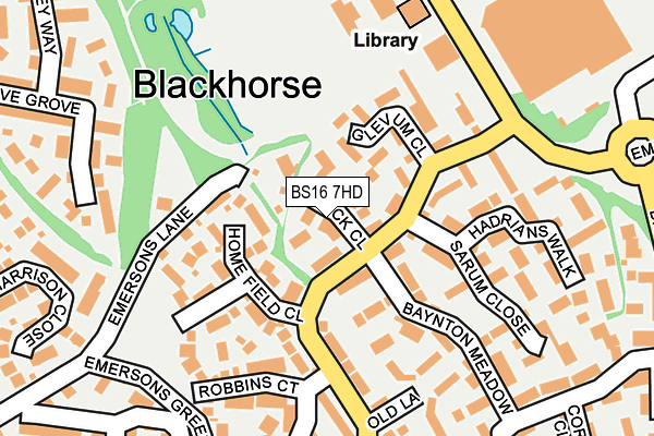 BS16 7HD map - OS OpenMap – Local (Ordnance Survey)