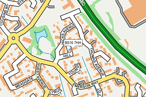BS16 7HH map - OS OpenMap – Local (Ordnance Survey)