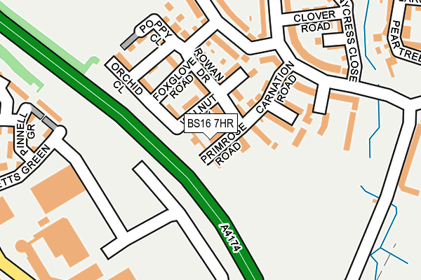 BS16 7HR map - OS OpenMap – Local (Ordnance Survey)