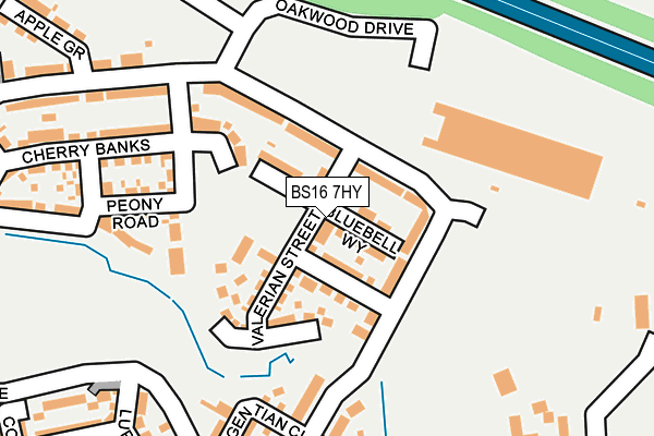 BS16 7HY map - OS OpenMap – Local (Ordnance Survey)