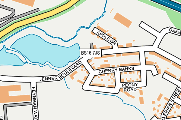 BS16 7JS map - OS OpenMap – Local (Ordnance Survey)