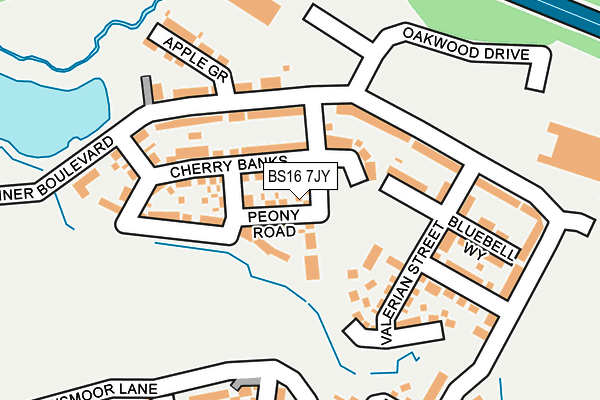 BS16 7JY map - OS OpenMap – Local (Ordnance Survey)