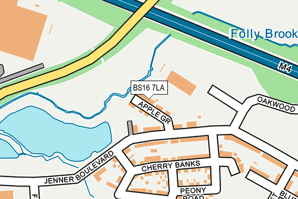 BS16 7LA map - OS OpenMap – Local (Ordnance Survey)