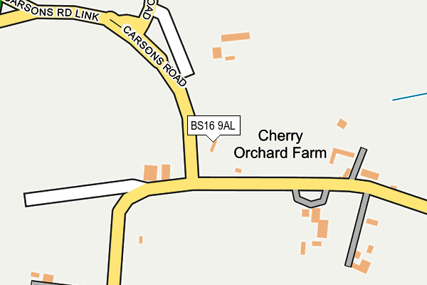 BS16 9AL map - OS OpenMap – Local (Ordnance Survey)