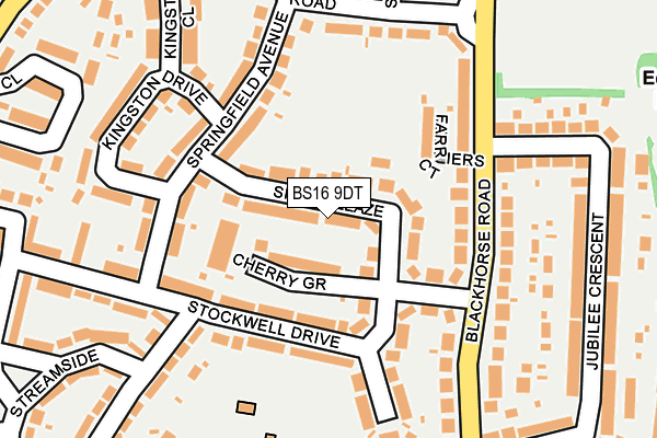 BS16 9DT map - OS OpenMap – Local (Ordnance Survey)