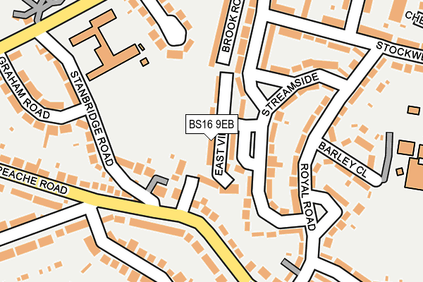 BS16 9EB map - OS OpenMap – Local (Ordnance Survey)