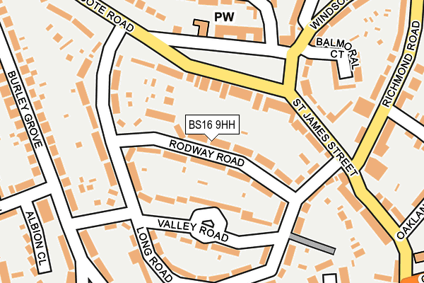 BS16 9HH map - OS OpenMap – Local (Ordnance Survey)