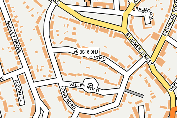 BS16 9HJ map - OS OpenMap – Local (Ordnance Survey)