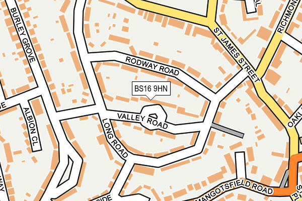 BS16 9HN map - OS OpenMap – Local (Ordnance Survey)