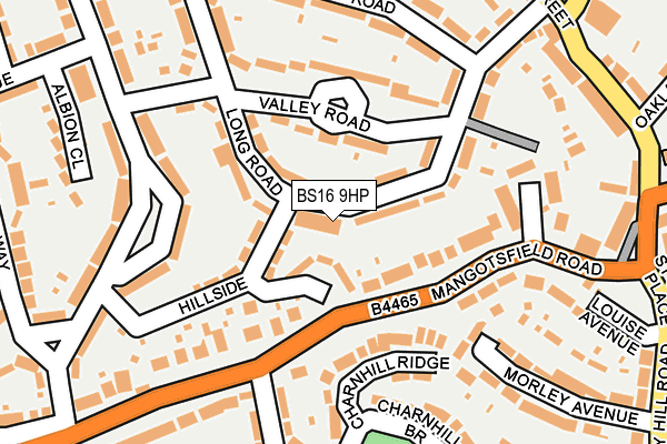 BS16 9HP map - OS OpenMap – Local (Ordnance Survey)