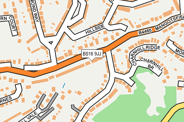 BS16 9JJ map - OS OpenMap – Local (Ordnance Survey)