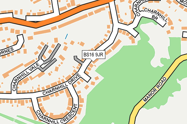 BS16 9JR map - OS OpenMap – Local (Ordnance Survey)