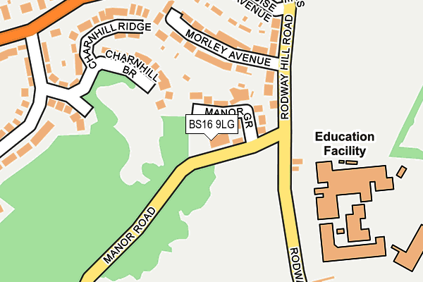 BS16 9LG map - OS OpenMap – Local (Ordnance Survey)