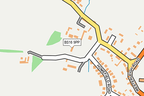 BS16 9PP map - OS OpenMap – Local (Ordnance Survey)