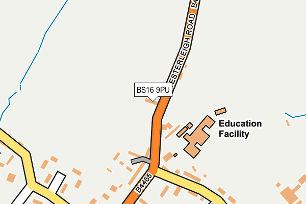 BS16 9PU map - OS OpenMap – Local (Ordnance Survey)