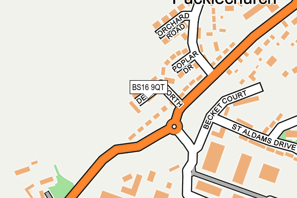 BS16 9QT map - OS OpenMap – Local (Ordnance Survey)
