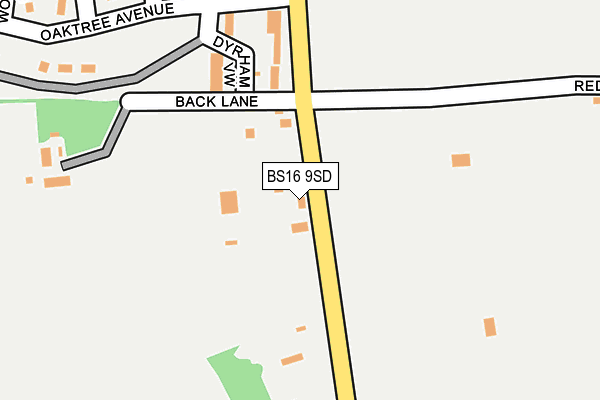 BS16 9SD map - OS OpenMap – Local (Ordnance Survey)