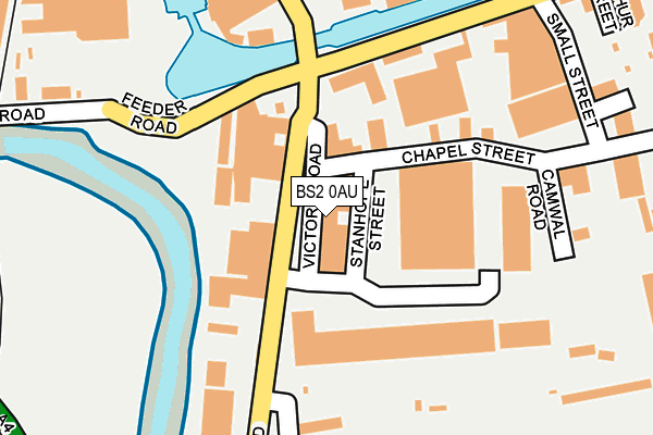 BS2 0AU map - OS OpenMap – Local (Ordnance Survey)