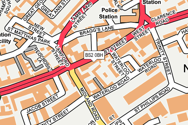 BS2 0BH map - OS OpenMap – Local (Ordnance Survey)