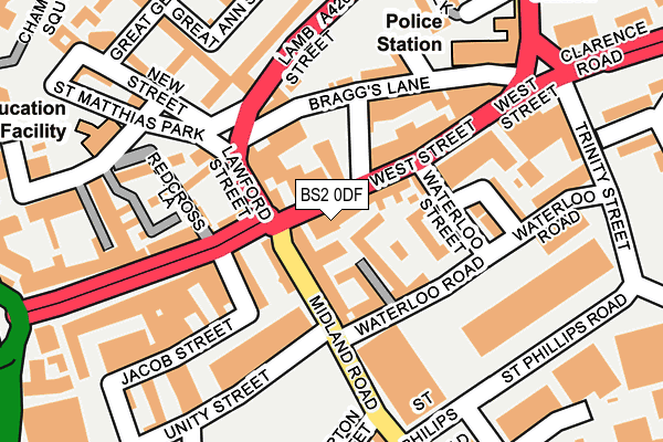 Map of THE OLD MARKET ASSEMBLY LTD at local scale