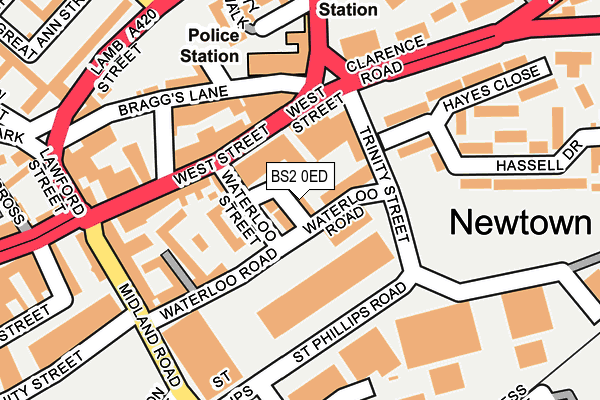 BS2 0ED map - OS OpenMap – Local (Ordnance Survey)