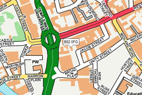 BS2 0FG map - OS OpenMap – Local (Ordnance Survey)