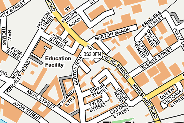 BS2 0FN map - OS OpenMap – Local (Ordnance Survey)