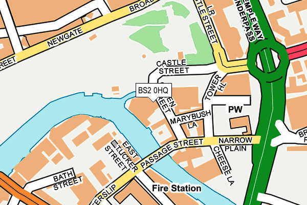 BS2 0HQ map - OS OpenMap – Local (Ordnance Survey)