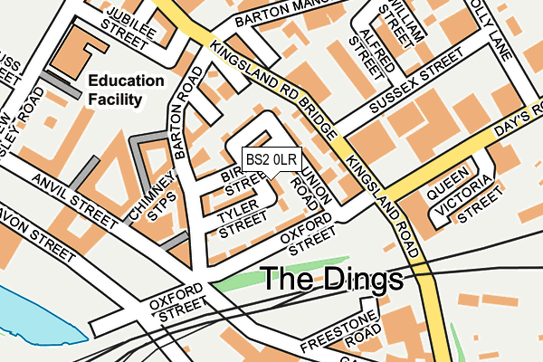 BS2 0LR map - OS OpenMap – Local (Ordnance Survey)