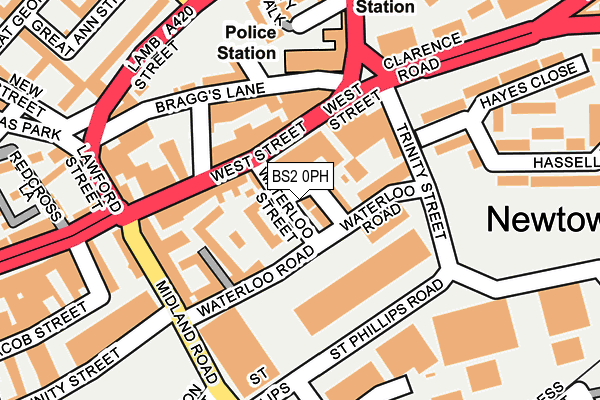 BS2 0PH map - OS OpenMap – Local (Ordnance Survey)