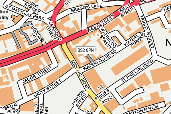 BS2 0PN map - OS OpenMap – Local (Ordnance Survey)