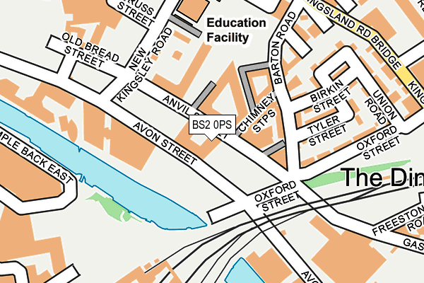 BS2 0PS map - OS OpenMap – Local (Ordnance Survey)