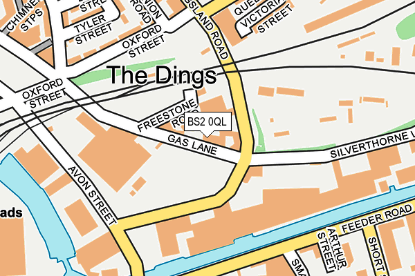 BS2 0QL map - OS OpenMap – Local (Ordnance Survey)