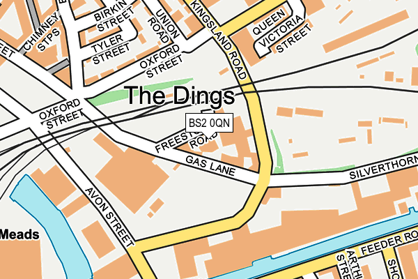 BS2 0QN map - OS OpenMap – Local (Ordnance Survey)