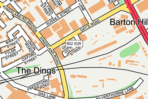 BS2 0QR map - OS OpenMap – Local (Ordnance Survey)