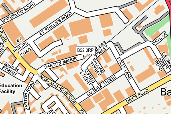 BS2 0RP map - OS OpenMap – Local (Ordnance Survey)