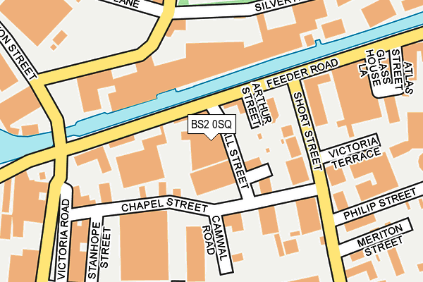 BS2 0SQ map - OS OpenMap – Local (Ordnance Survey)