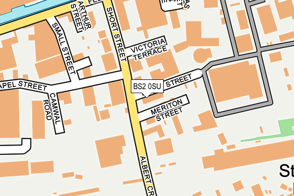 BS2 0SU map - OS OpenMap – Local (Ordnance Survey)