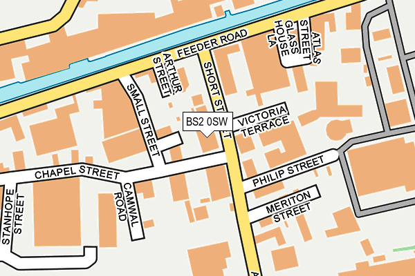 BS2 0SW map - OS OpenMap – Local (Ordnance Survey)