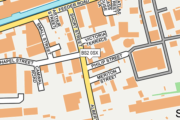 BS2 0SX map - OS OpenMap – Local (Ordnance Survey)