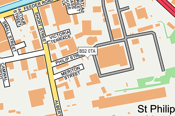 BS2 0TA map - OS OpenMap – Local (Ordnance Survey)