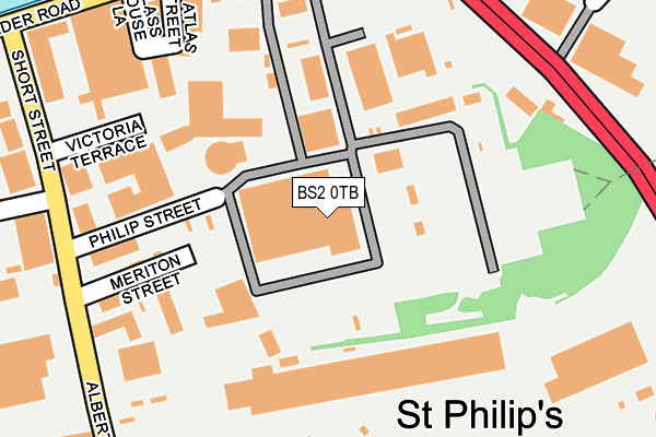 BS2 0TB map - OS OpenMap – Local (Ordnance Survey)