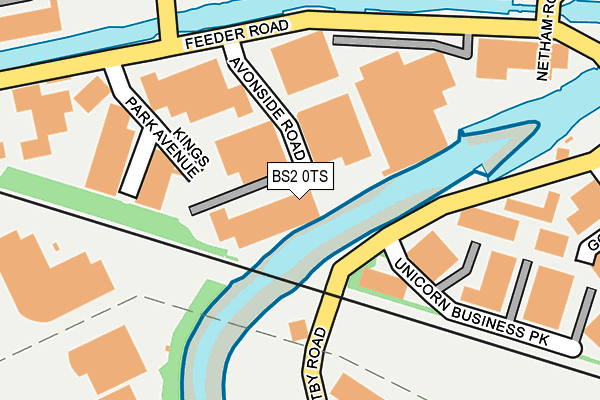 BS2 0TS map - OS OpenMap – Local (Ordnance Survey)