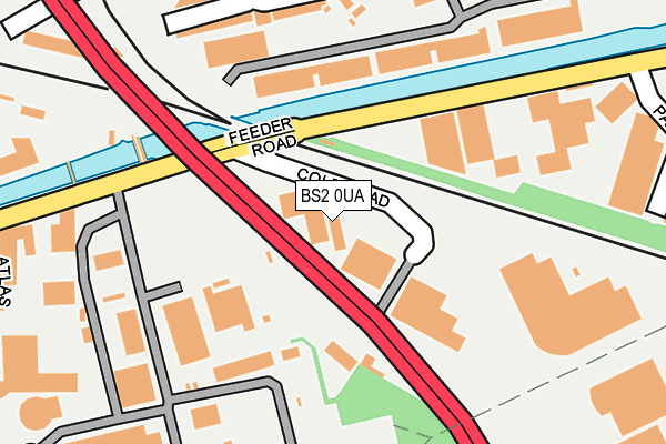 BS2 0UA map - OS OpenMap – Local (Ordnance Survey)